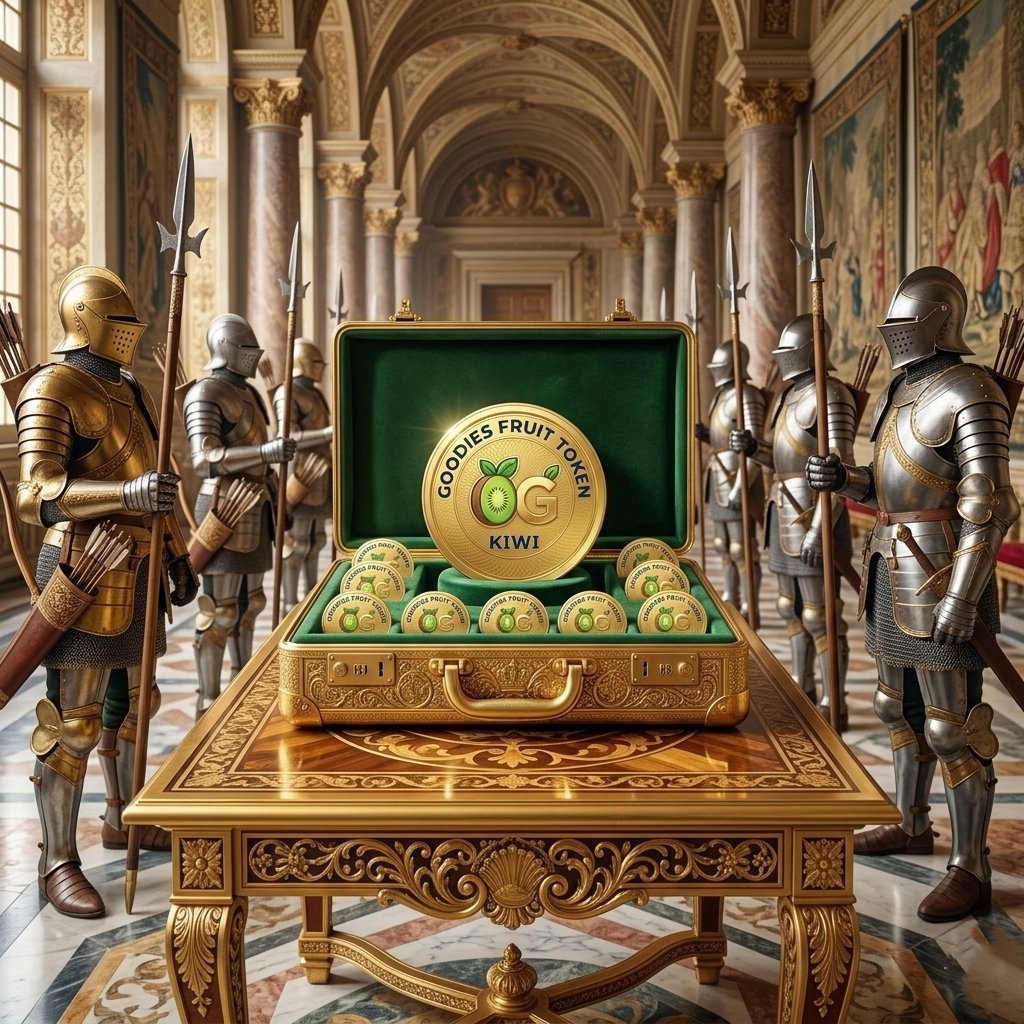 Gold Kiwi Coin treasury guarded like a royal vault